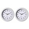 13.75 Inch Plastic Round Battery Operated Simple Modern Wall Clock - Office, ClassRoom, Livingroom, Dining Room, Bedroom and Kitchen Wall Decor